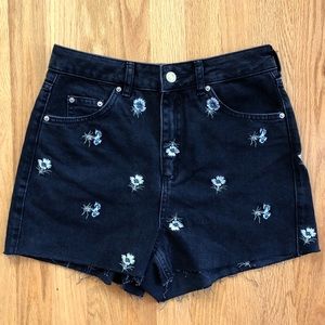 COPY - Topshop Floral Embroidery Highrise Shorts